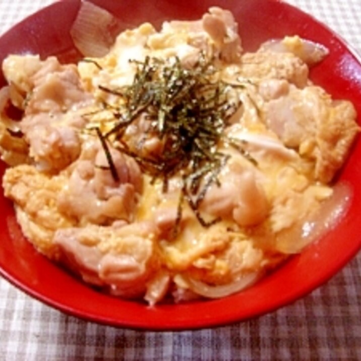 めんつゆを使って簡単親子丼